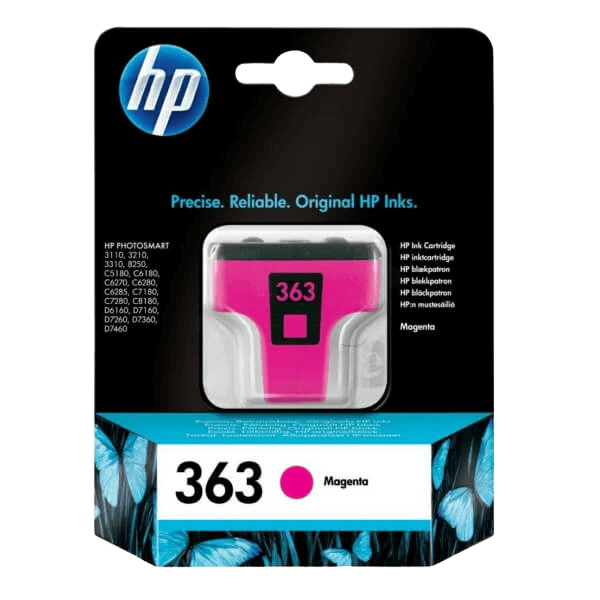 HP Original 363 C8772EE magenta bläckpatron | Innehåll: 3 ml.