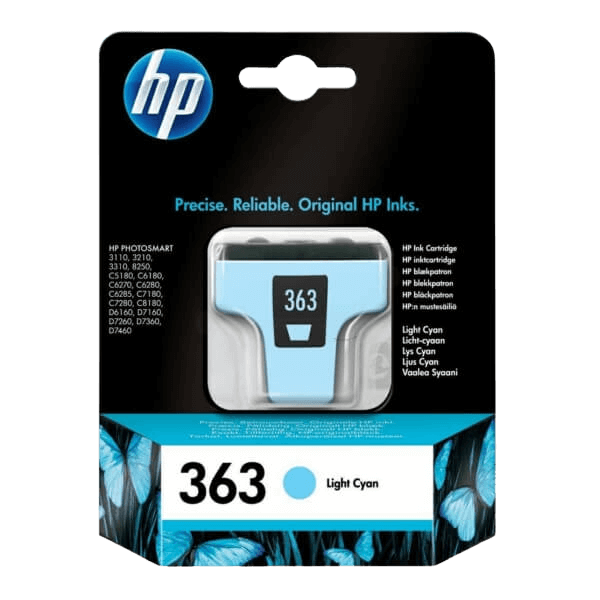 HP Original 363 C8774EE ljus cyan bläckpatron | Innehåll: 4 ml.