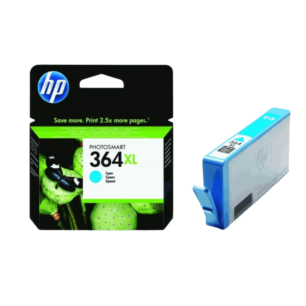 HP Original 364XL CB323EE cyan bläckpatron | Innehåll: 6 ml.
