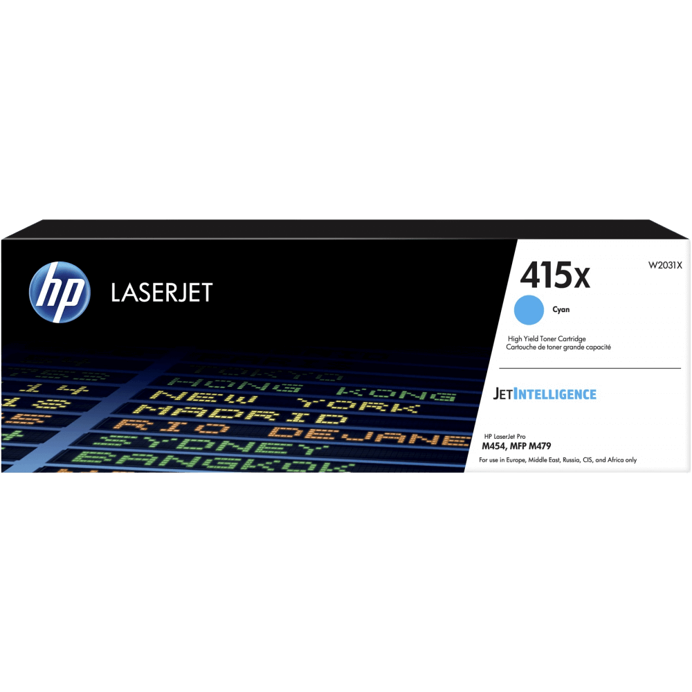 HP Original 415X W2031X XL cyan toner | Innehåll: 6000 sidor