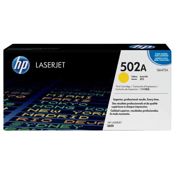HP Original 502A Q6472A gul toner | Innehåll: 4000 sidor
