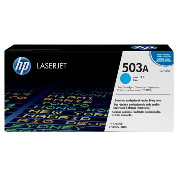 HP Original 503A Q7581A cyan toner | Innehåll: 6000 sidor
