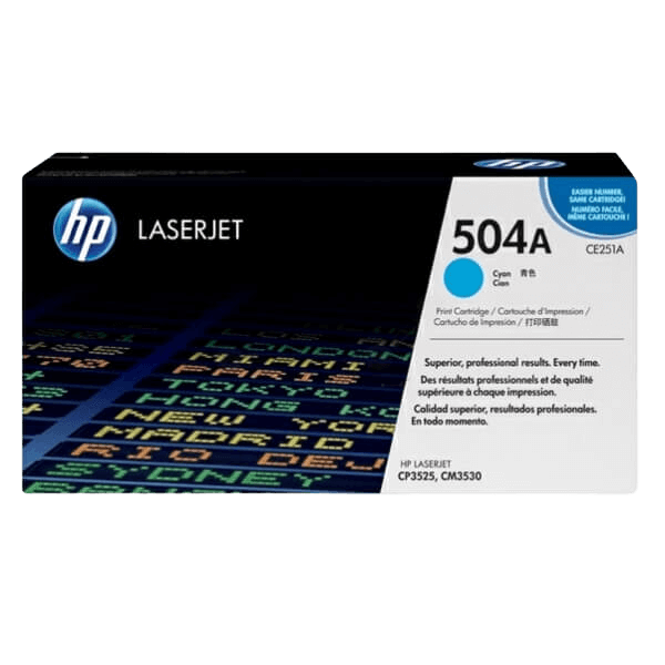HP Original 504A CE251A cyan toner | Innehåll: 7000 sidor