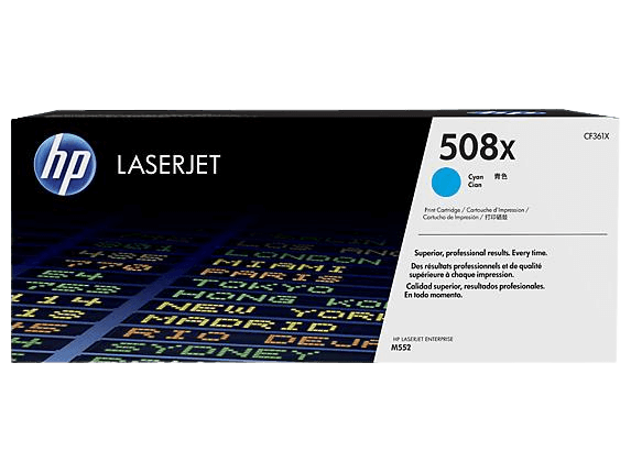 HP Original 508X CF361X XL cyan toner | Innehåll: 9500 sidor