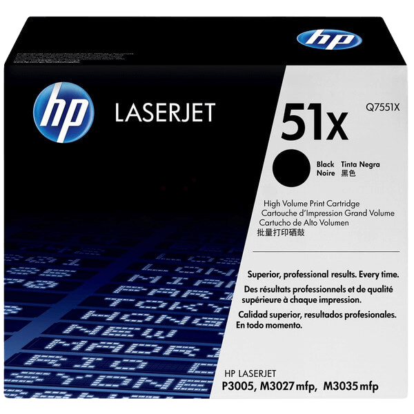 HP Original 51X Q7551X XL svart toner | Innehåll: 13000 sidor