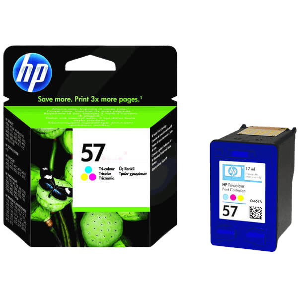 HP Original 57 C6657AE XL 3 färger i en bläckpatron | Innehåll: 17 ml.