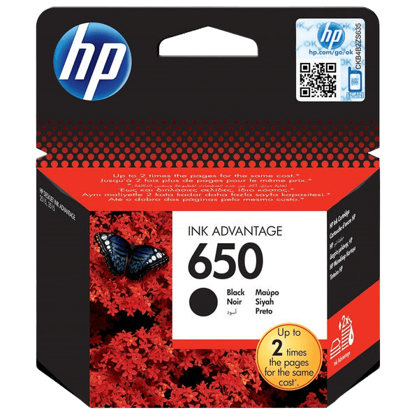 HP Original 650 CZ101AE svart bläckpatron | Innehåll: 360 sidor