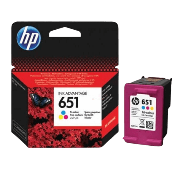 HP Original 651 C2P11AE 3 färger i en bläckpatron | Innehåll: 300 sidor