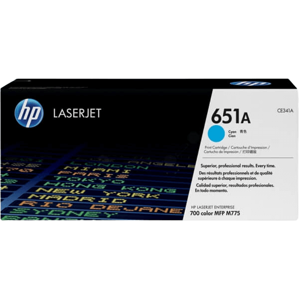 HP Original 651A CE341A cyan toner | Innehåll: 16000 sidor