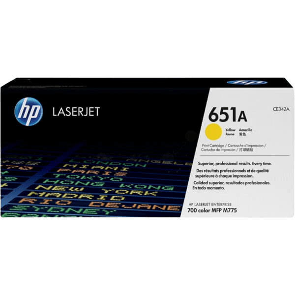 HP Original 651A CE342A gul toner | Innehåll: 16000 sidor
