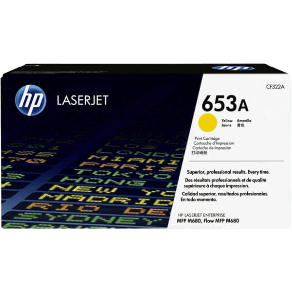 HP Original 653A CF322A gul toner | Innehåll: 16000 sidor