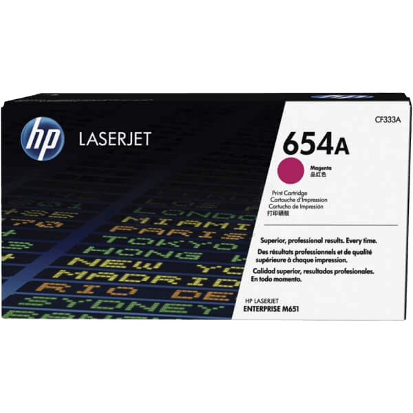 HP Original 654A CF333A magenta toner | Innehåll: 15000 sidor