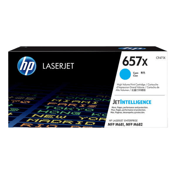 HP Original 657X CF471X XL cyan toner | Innehåll: 23000 sidor