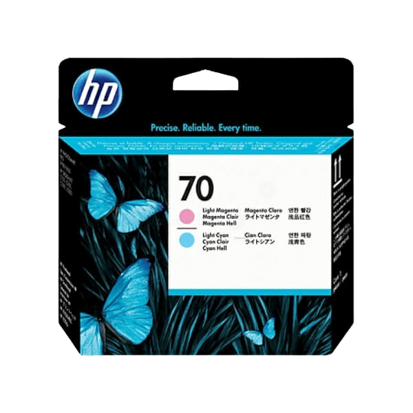 HP Original 70 C9405A cyan / magenta skrivhuvud | Innehåll: 130 ml.