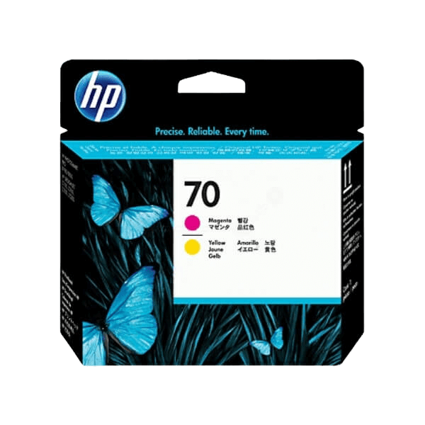 HP Original 70 C9406A magenta / gul skrivhuvud | Innehåll: 130 ml.