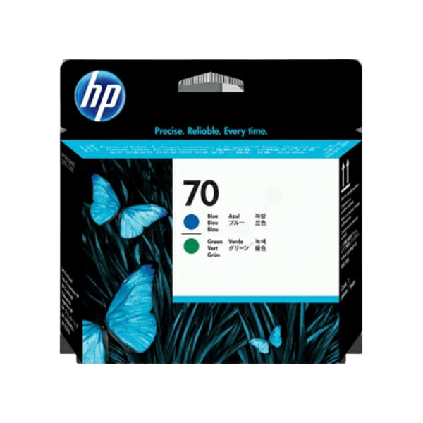 HP Original 70 C9408A cyan skrivhuvud | Innehåll: 130 ml.