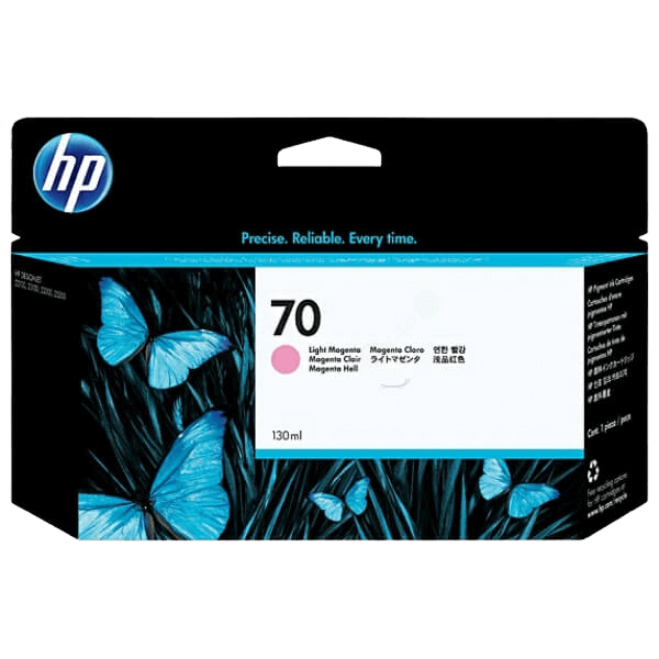 HP Original 70 C9455A ljus magenta bläckpatron | Innehåll: 130 ml.