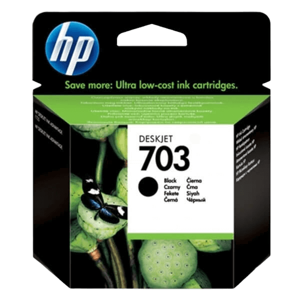 HP Original 703 CD887AE svart bläckpatron | Innehåll: 4 ml.