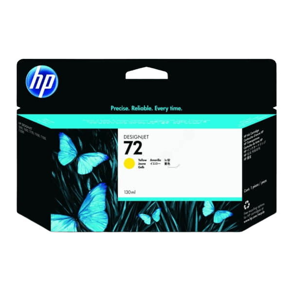 HP Original 72 C9373A XL gul bläckpatron | Innehåll: 130 ml.