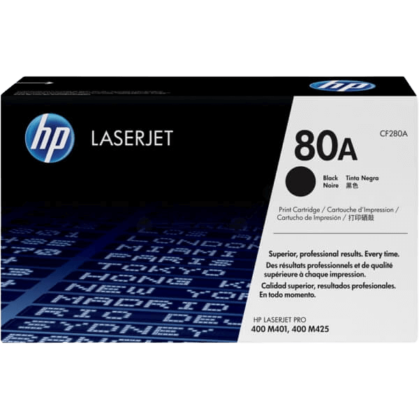 HP Original 80A CF280A svart toner | Innehåll: 2700 sidor