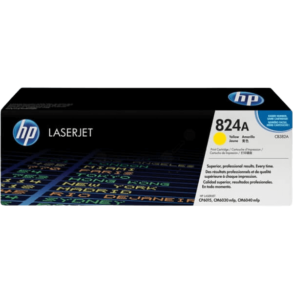 HP Original 824A CB382A gul toner | Innehåll: 21000 sidor