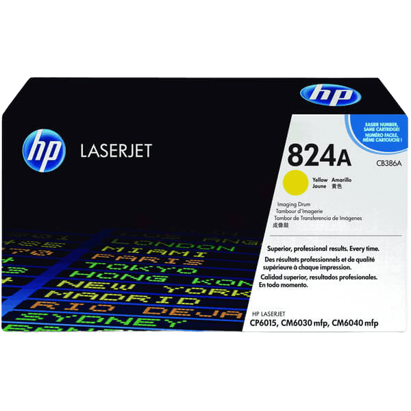 HP Original 824A CB386A gul trumma | Innehåll: 35000 sidor