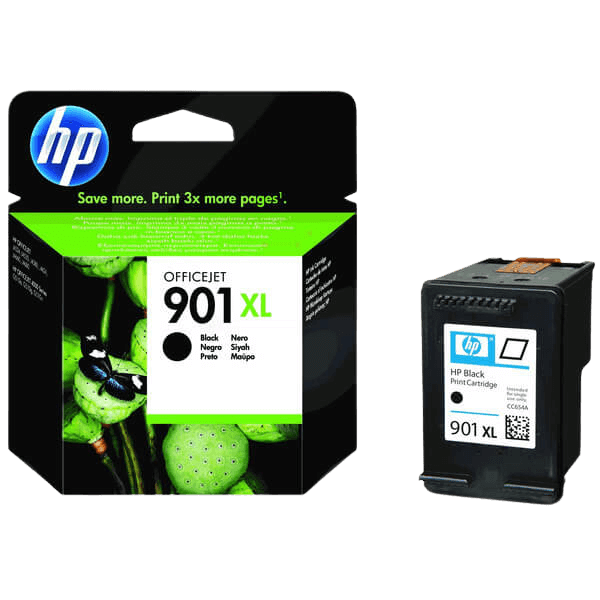 HP Original 901 CC654AE XL svart bläckpatron | Innehåll: 14 ml.