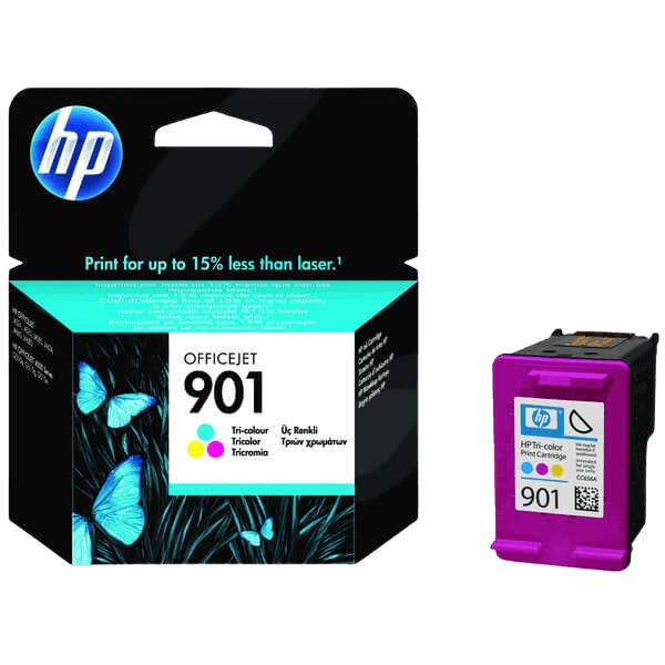 HP Original 901 CC656AE 3 färger i en bläckpatron | Innehåll: 9 ml.