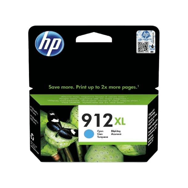 HP Original 912XL 3YL81AE cyan bläckpatron | Innehåll: 825 sidor