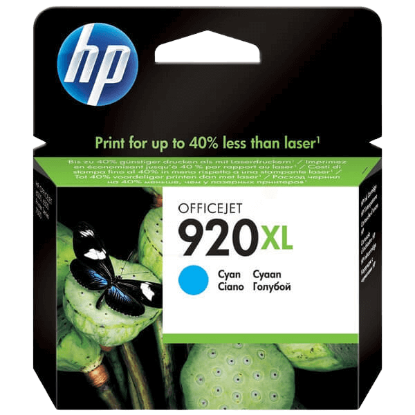 HP Original 920 CD972AE XL cyan bläckpatron | Innehåll: 700 sidor