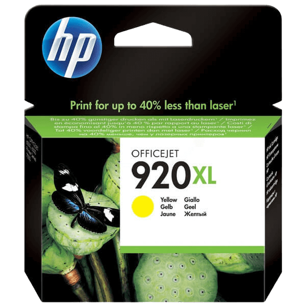 HP Original 920 CD974AE XL gul bläckpatron | Innehåll: 700 sidor