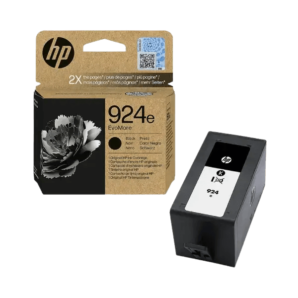 HP Original 924E 4K0V0NE XL svart bläckpatron | Innehåll: 1000 sidor