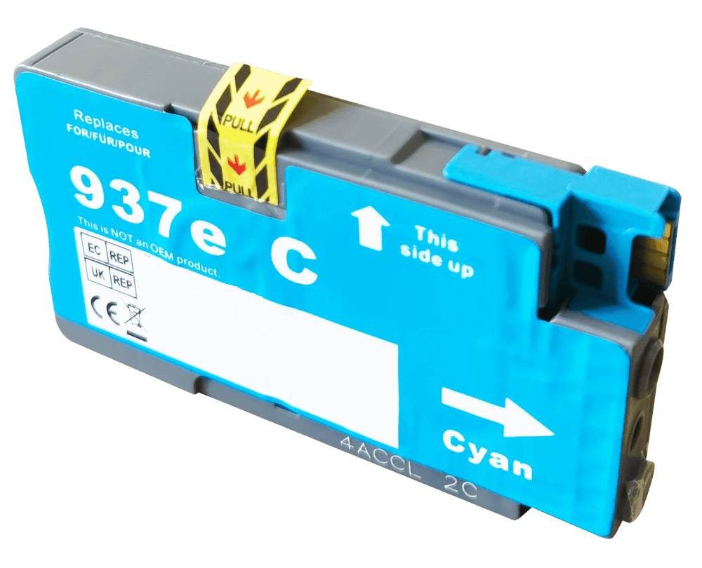 PixoJet HP 937E 4S6W6NE XL cyan bläckpatron | Innehåll: 1650 sidor