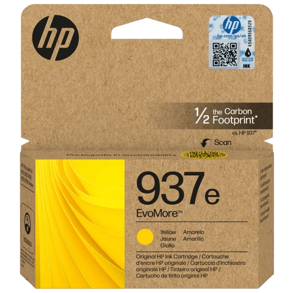 HP Original 937E 4S6W8NE XL gul bläckpatron | Innehåll: 1650 sidor