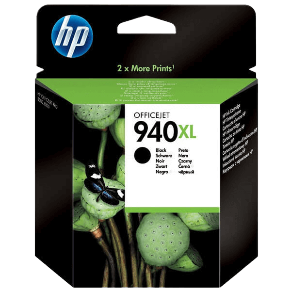 HP Original 940 C4906AE XL svart bläckpatron | Innehåll: 59 ml.