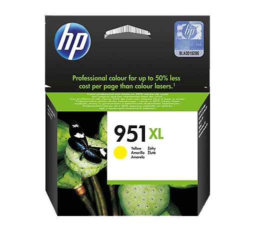 HP Original 951XL CN048AE gul bläckpatron | Innehåll: 1500 sidor
