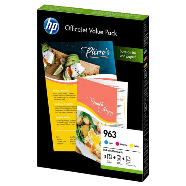 HP Original 963 6JR42AE 3 färger i en rabattpaket