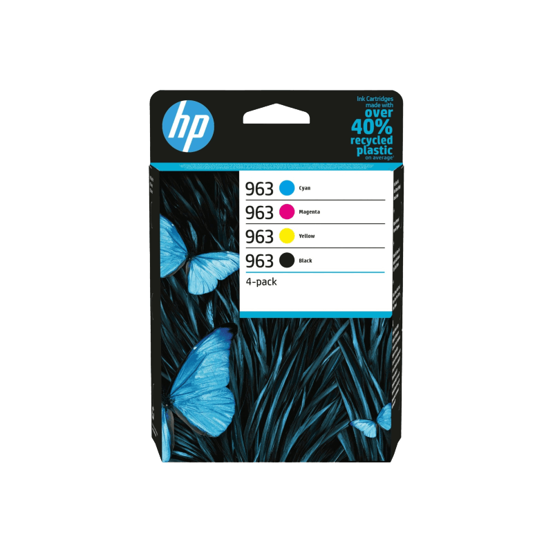 HP Original 963 6ZC70AE CMYK rabattpaket | Innehåll: 3100 sidor