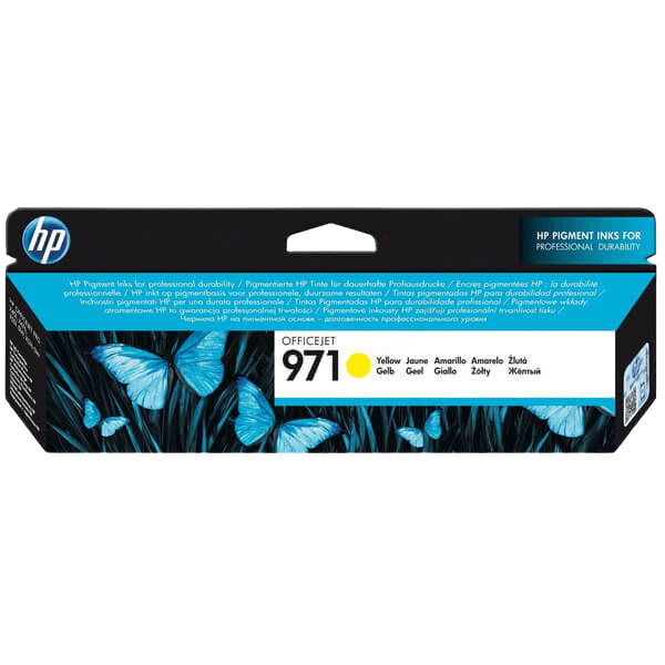 HP Original 971 CN624AE gul bläckpatron | Innehåll: 2500 sidor