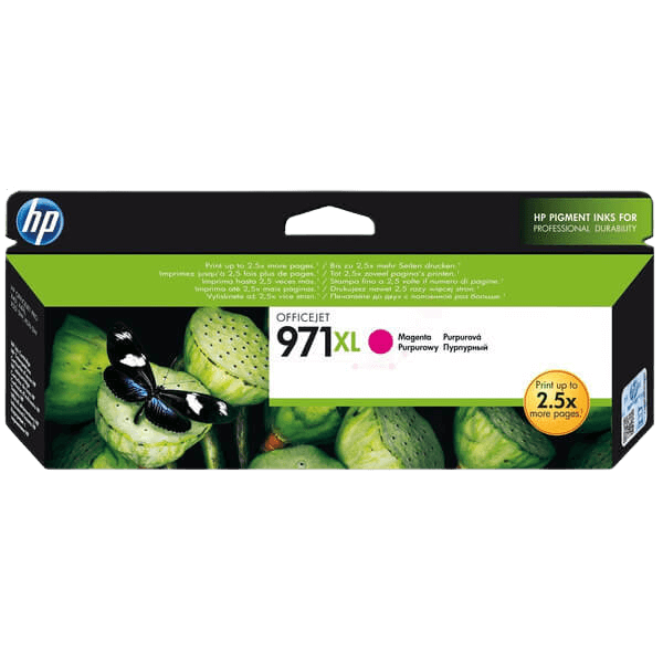 HP Original 971 CN627AE XL magenta bläckpatron | Innehåll: 6600 sidor