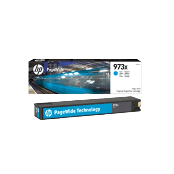 HP Original 973X F6T81AE XL cyan bläckpatron | Innehåll: 7000 sidor
