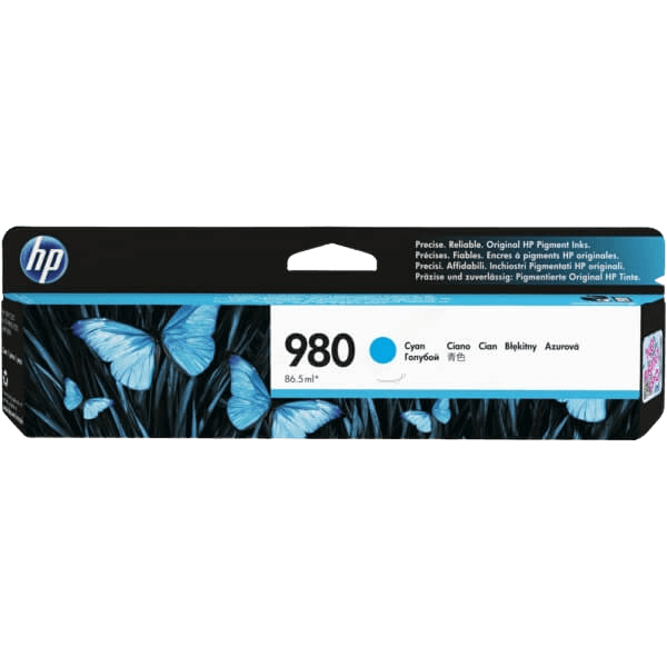 HP Original 980 D8J07A cyan bläckpatron | Innehåll: 6600 sidor