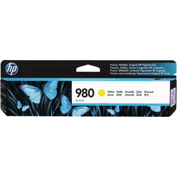 HP Original 980 D8J09A gul bläckpatron | Innehåll: 6600 sidor