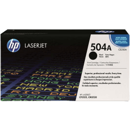 HP Original 504A CE250A svart toner | Innehåll: 5000 sidor
