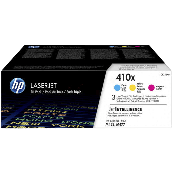 HP Original CF252XM 410X XL 3 färger i en rabattpaket | Innehåll: 5000 sidor