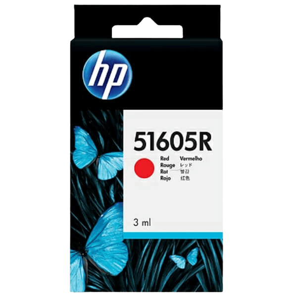 HP Original CJ3A 51605R röd bläckpatron | Innehåll: 3 ml.