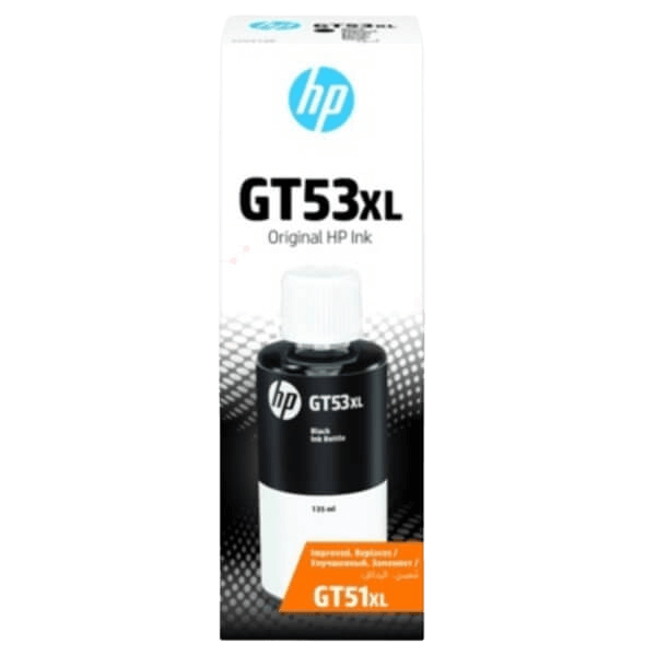 HP Original GT53BK 1VV21AE svart bläck refill | Innehåll: 135 ml.