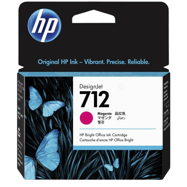 HP Original 712 3ED68A magenta bläckpatron | Innehåll: 29 ml.