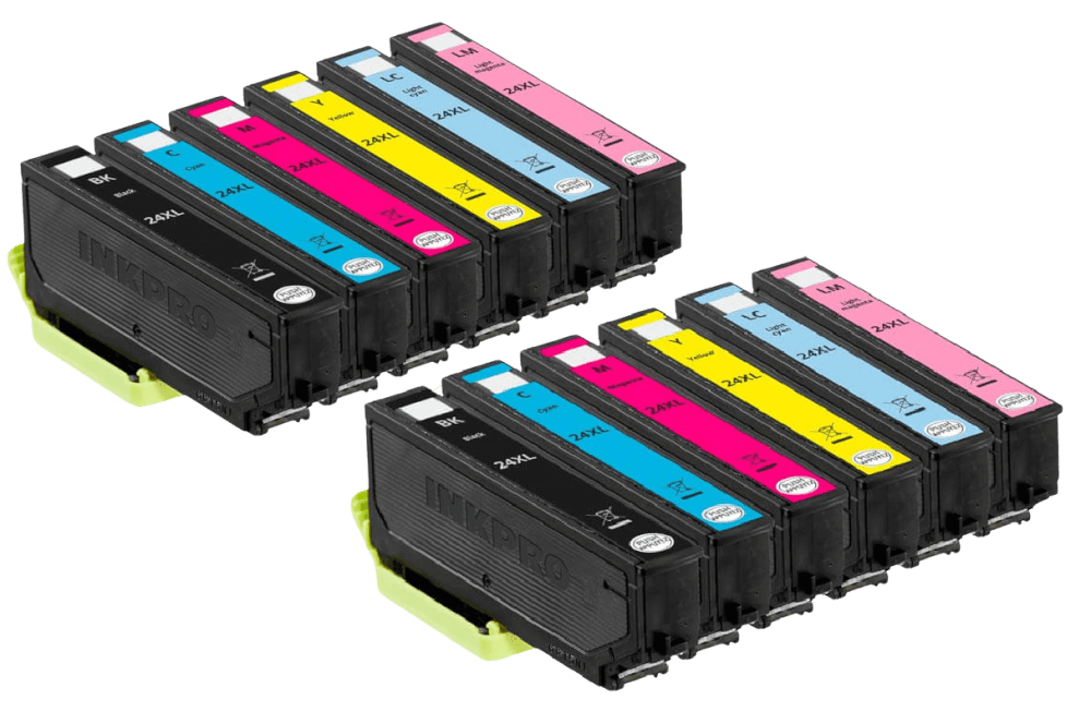 PixoJet Epson 24 XL rabattpaket - 12 st.