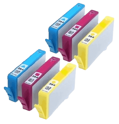 PixoJet HP 364XL rabattpaket - 6 st.